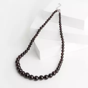 Бусы гранат альмандин (биж. сплав) 42 см (+4 см)