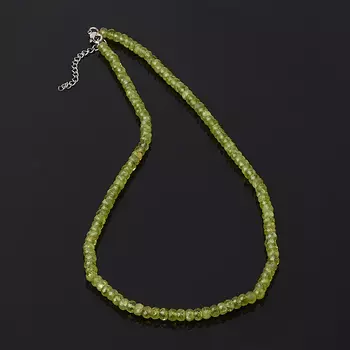 Бусы хризолит (биж. сплав, сталь хир.) огранка 5 мм 45 см (+5 см)