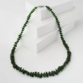 Бусы хромдиопсид (биж. сплав) 55 см