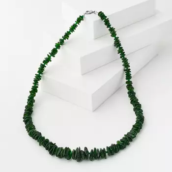 Бусы хромдиопсид (биж. сплав) 55 см