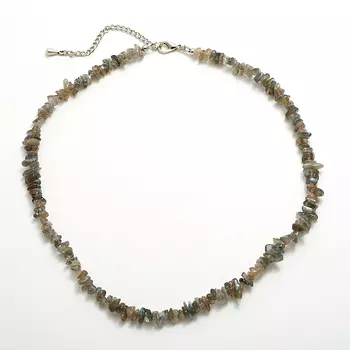 Бусы лабрадор 57 см (+7 см)