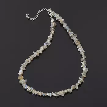 Бусы лабрадор (биж. сплав) 45 см (+7 см)