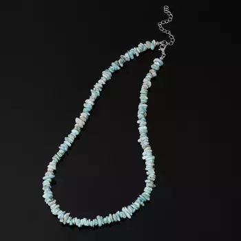 Бусы ларимар нская Республика (биж. сплав) 45 см (+7 см)