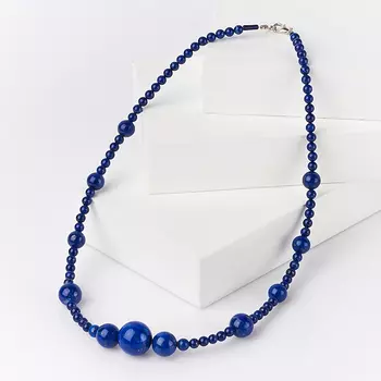 Бусы лазурит (биж. сплав) 44 см