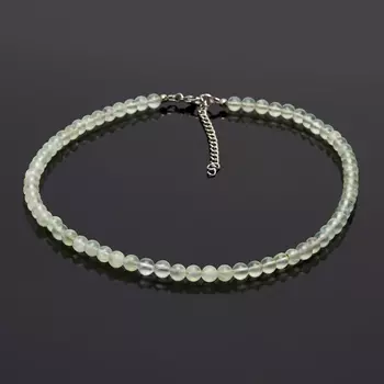 Бусы пренит 6 мм 46 см (+7 см) (сталь хир., биж. сплав)