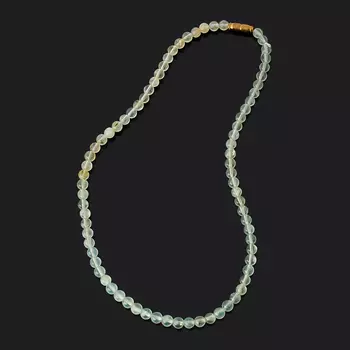 Бусы пренит 6 мм 47 см (биж. сплав)