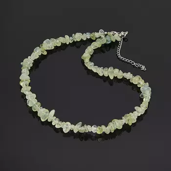 Бусы пренит (биж. сплав) 43 см (+7 см)