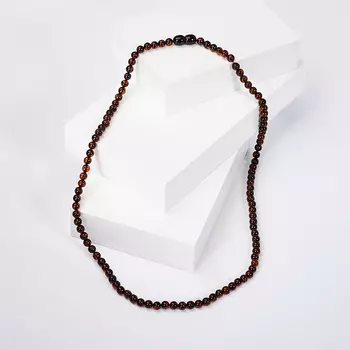 Бусы янтарь 5 мм 51 см