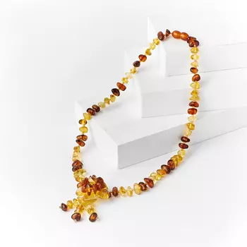 Бусы янтарь (колье) 43 см