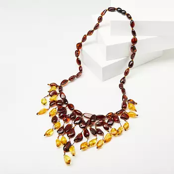 Бусы янтарь (колье) 46 см