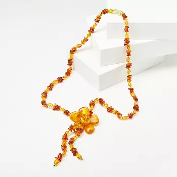 Бусы янтарь (колье) 50 см