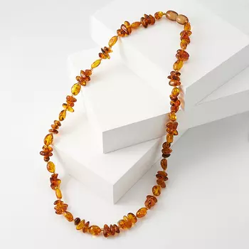 Бусы янтарь (пластик) 45 см