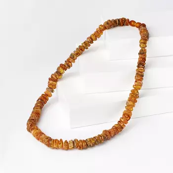 Бусы янтарь (пластик) 45 см