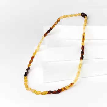 Бусы янтарь пресс (пластик) 42 см