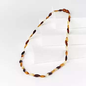 Бусы янтарь пресс (пластик) 45 см