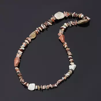 Бусы яшма уральская длинные 78 см