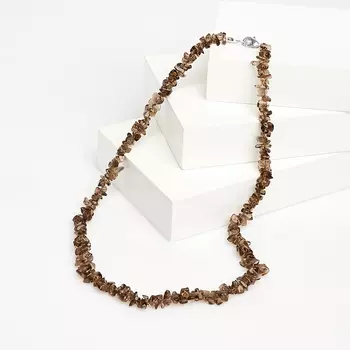 Бусы раухтопаз 44 см (биж. сплав)