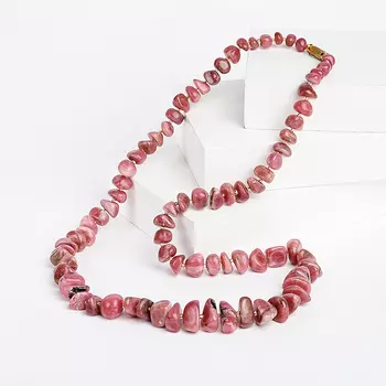 Бусы родонит (биж. сплав) 63 см