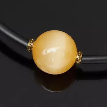 Бусы селенит (биж. сплав) (колье) 40 см (+5 см)