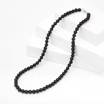 Бусы шпинель 6 мм 49 см (биж. сплав)