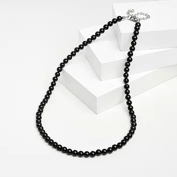 Бусы шпинель (биж. сплав, сталь хир.) 6 мм 50 см