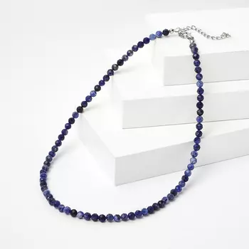 Бусы содалит (биж. сплав) огранка 5 мм 45 см (+7 см)