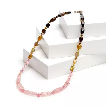 Бусы турмалин 46 см (биж. сплав)