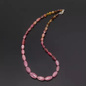 Бусы турмалин 50 см (биж. сплав)