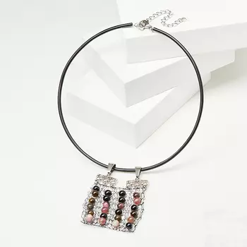 Кулон турмалин (сталь хир., биж. сплав)