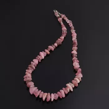 Бусы турмалин розовый (рубеллит) (биж. сплав) 50 см