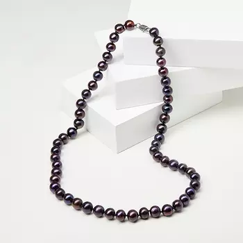 Бусы жемчуг 7 мм 50 см (биж. сплав)