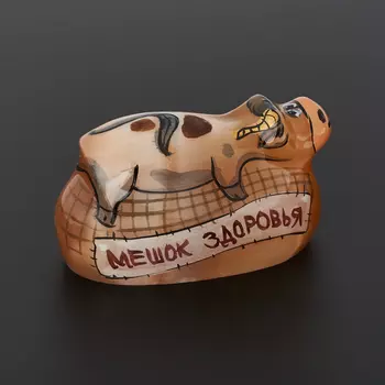 Бык на мешке Здоровья селенит 6-7 см