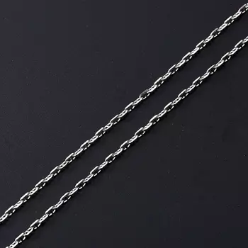 Цепь полновесная форцатина 55 см (серебро 925 пр. родир. бел.)