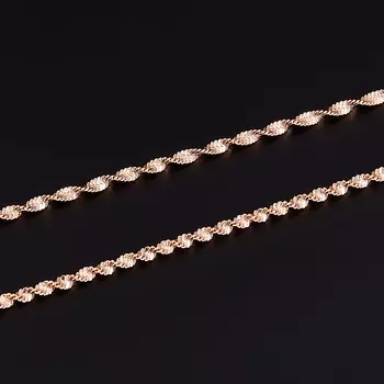 Цепь (серебро 925 пр. позолота) полновесная 45 см