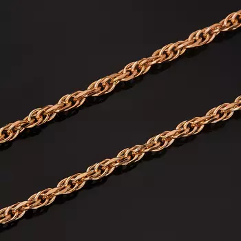 Цепь (серебро 925 пр. позолота) полновесная форцатина 45 см