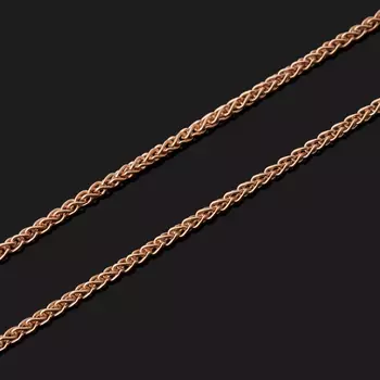 Цепь (серебро 925 пр. позолота) полновесная колос 45 см