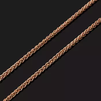 Цепь (серебро 925 пр. позолота) полновесная колос 50 см