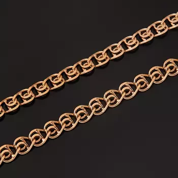 Цепь (серебро 925 пр. позолота) полновесная лав 60 см