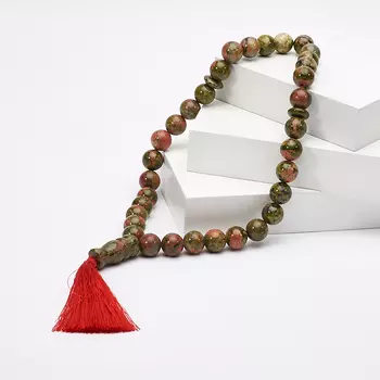 Четки унакит 12 мм (33 бусины)