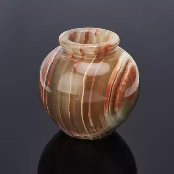 Горшок оникс мраморный 10х10 см