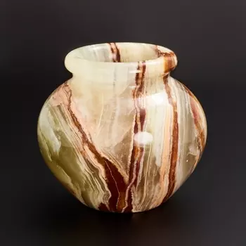 Ваза оникс мраморный 4,5х5 см