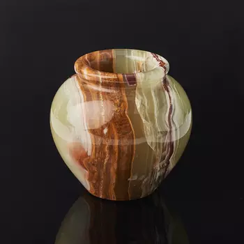 Горшок оникс мраморный 6,5х7 см
