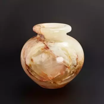 Горшок оникс мраморный 7,5х7,5 см