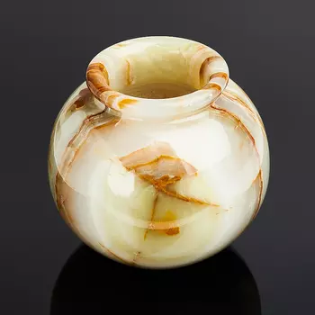 Горшок оникс мраморный 9х10 см