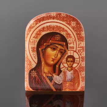 Изображение селенит Богоматерь Казанская 6 см