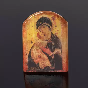 Изображение селенит Богоматерь Владимирская 6 см