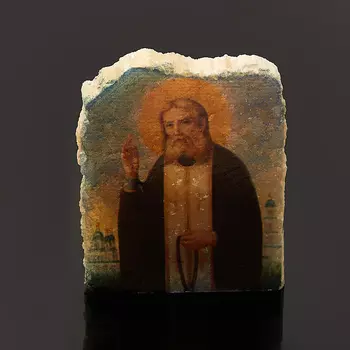 Изображение селенит Серафим Саровский 5 см