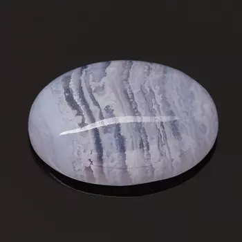 Кабошон агат голубой 10*14 мм