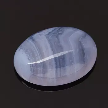 Кабошон агат голубой 10*14 мм