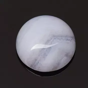 Кабошон агат голубой 10 мм